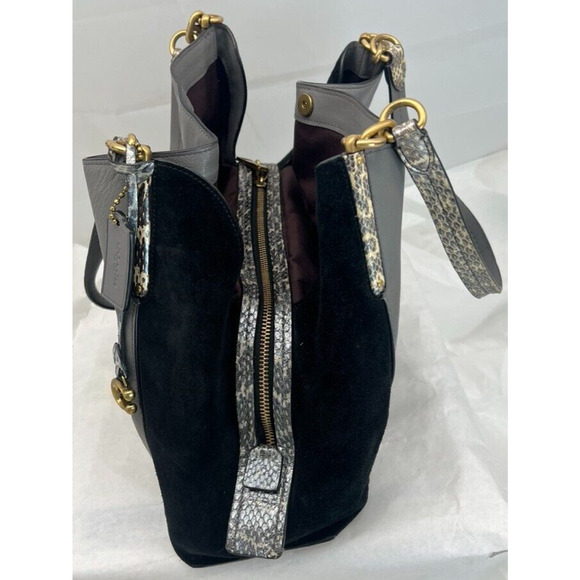 Coach Restored Dalton 31 In Colorblock Snakeskin - Picture 5 of 13